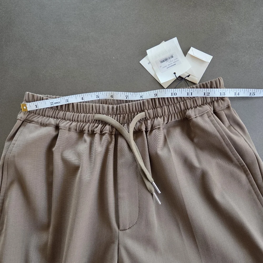 Sandro Mens Wool Blend New Alpha Cargo Trousers Size 30 NWT $445 Olive Green